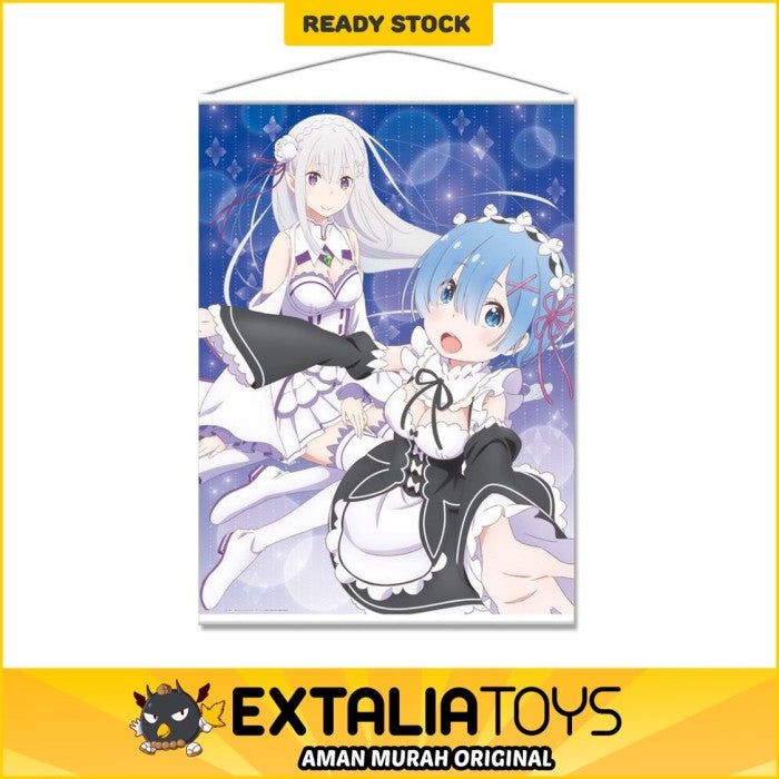 Re:Zero kara Hajimeru Isekai Seikatsu Memory Snow B1 Tapestry A Emilia & Rem Re:Zero kara Hajimeru Isekai Seikatsu Memory Snow B1 Tapestry A Emilia & Rem